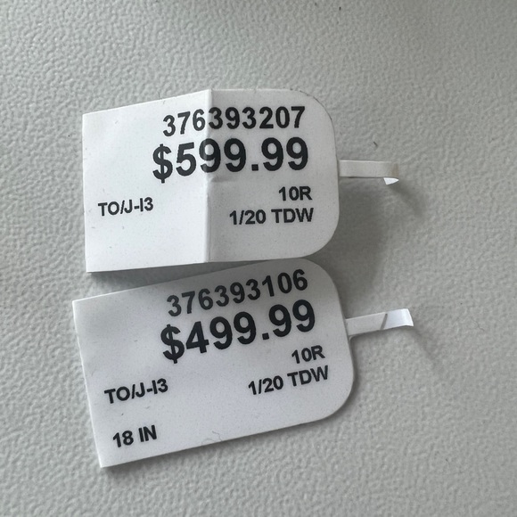 Natural diamond & London topaz set in 14k rose gold - 18in chain & earrings - Picture 4 of 5